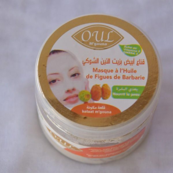 قناع أبيض بزيت التين الشوكي